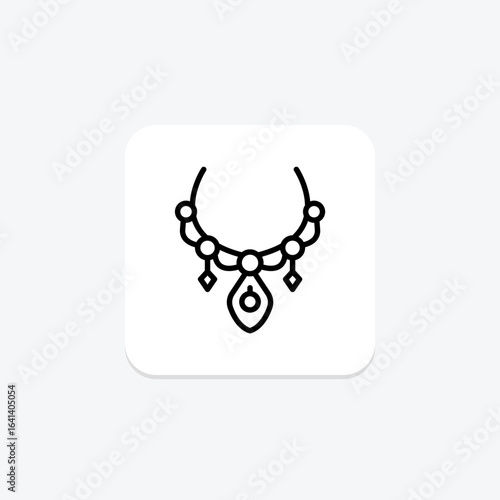 Statement Necklace, vector, pixel perfect, illustrator file