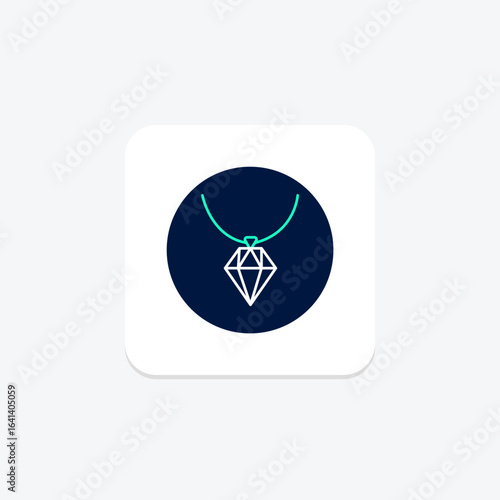 Diamond Arrowhead Necklace, vector, pixel perfect, illustrator file