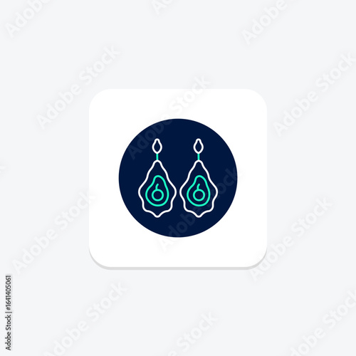 Geode Slice Earrings, vector, pixel perfect, illustrator file