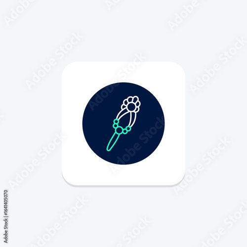 Pearl And Diamond Hairpin, vector, pixel perfect, illustrator file