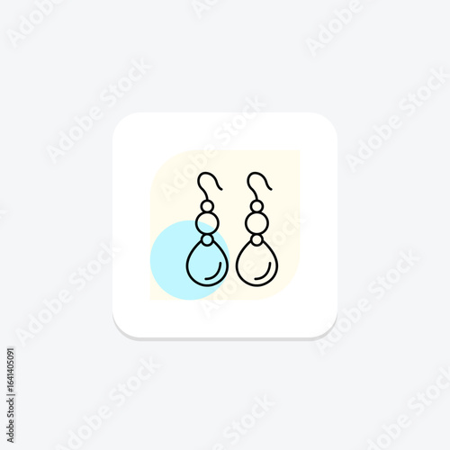Pearl Earrings, vector, pixel perfect, illustrator file