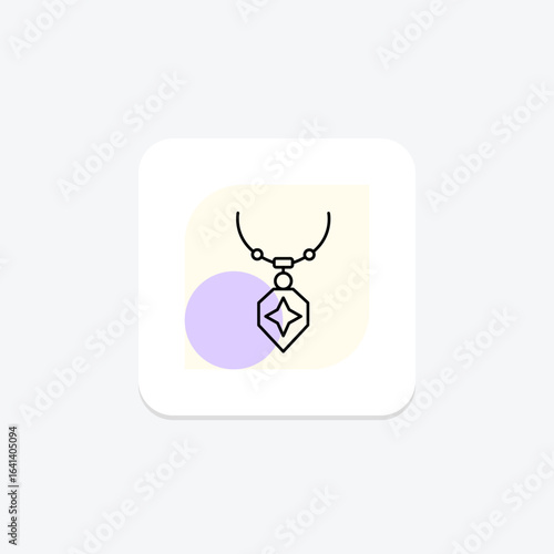 Silver Pendant, vector, pixel perfect, illustrator file