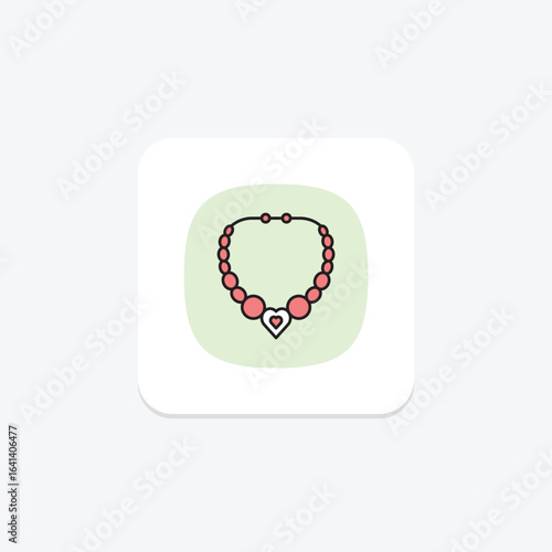 Gold Chain Necklace, vector, pixel perfect, illustrator file