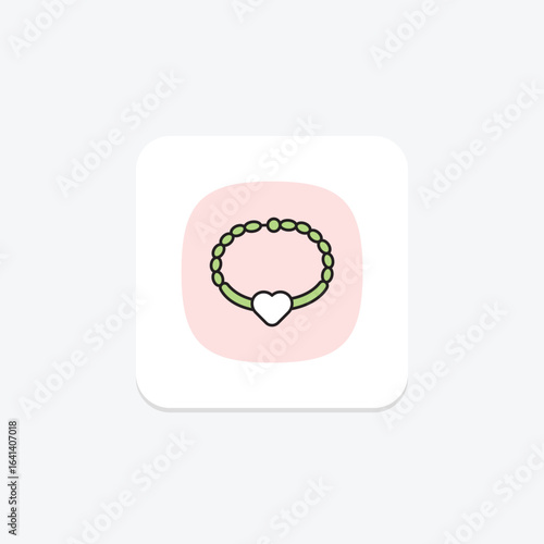 Silver Name Bracelet, vector, pixel perfect, illustrator file