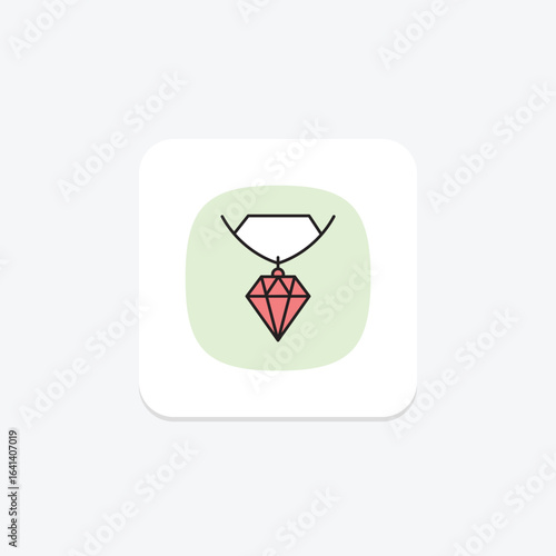 Diamond Initial Pendant, vector, pixel perfect, illustrator file