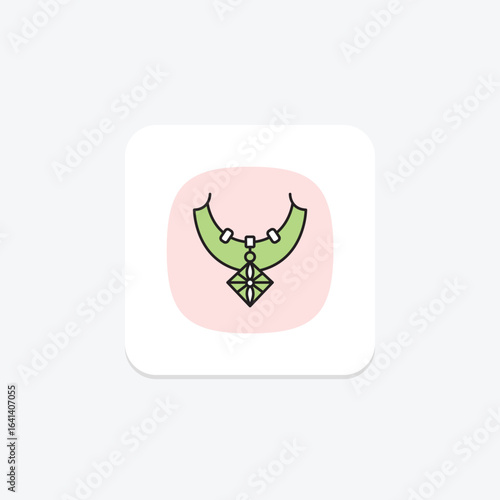 Diamond Butterfly Necklace, vector, pixel perfect, illustrator file