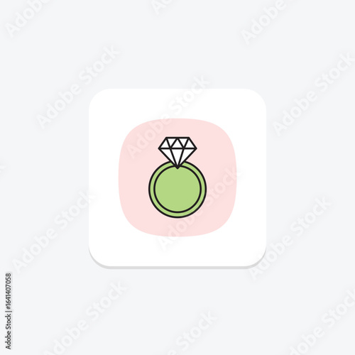 Diamond Hexagon Ring, vector, pixel perfect, illustrator file