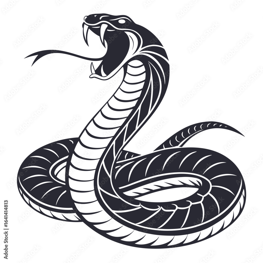 Fototapeta premium vector illustration of a snake