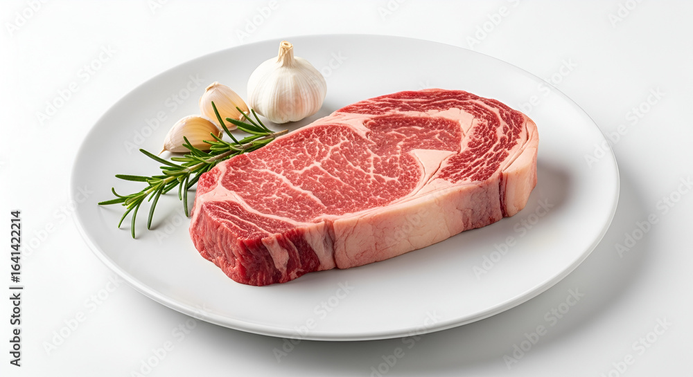 Fototapeta premium raw meat on a plate