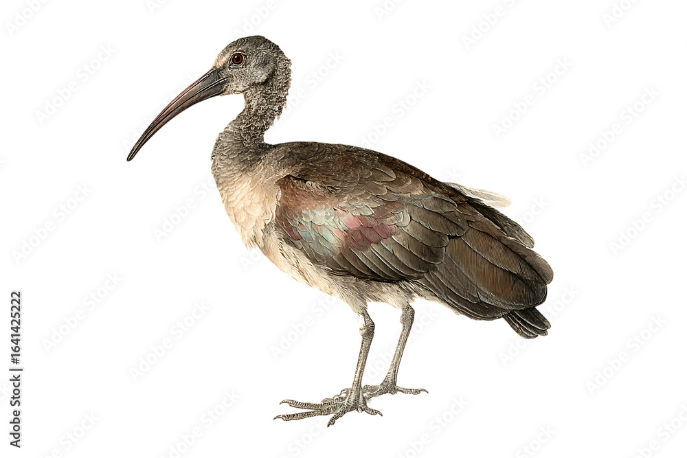 Obraz premium A detailed illustration of a Straw necked Ibis.