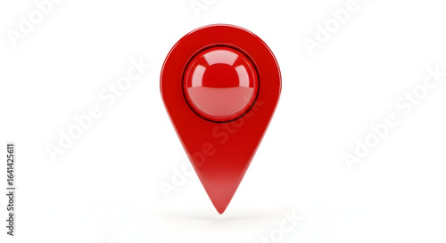 Free Download Detailed and High-Impact: Red Location Pin Icon Symbol for Maps, Navigation, and Travel Applications - GFXLoad