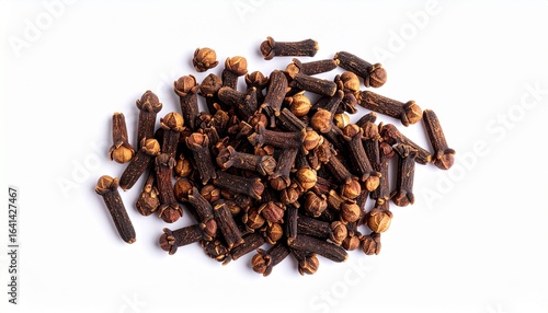 Wallpaper Mural Pile of Aromatic Cloves Isolated on White Background, Hyper Realistic Macro Shot Torontodigital.ca