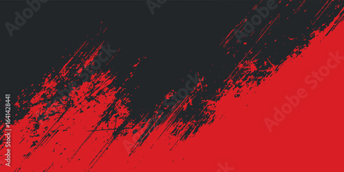 Background, contrast red and black color abstract template for business design. Technology style. You can use it for advertising, sports posters, templates, business presentations. Vector illustration
