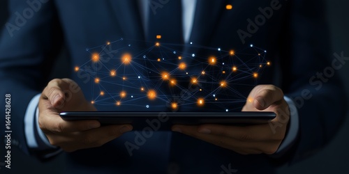 Wallpaper Mural Professional man holding a tablet outsourcing and business Torontodigital.ca