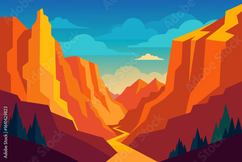 mountain landscape with mountains