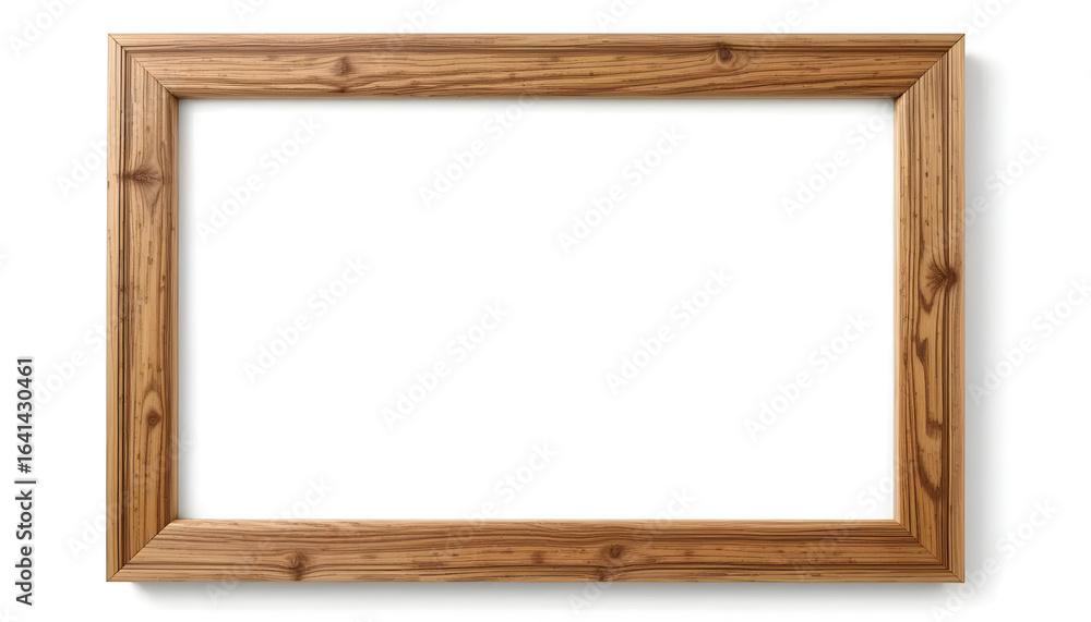 Wooden photo frame isolated on a white background with clipping path. Image display concept. Wooden photo frame isolated on a white background with clipping path. Image display concept.