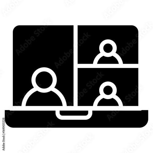Video Call glphy icon