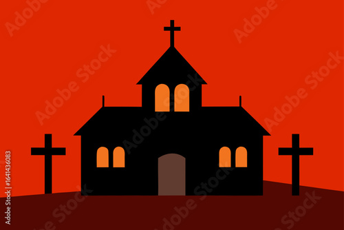 church and graveyard