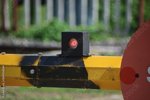 Obraz na plátně Railway Level Crossing gate light signal.