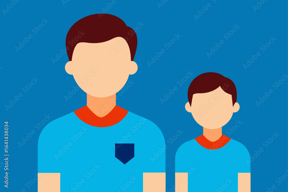 Fototapeta premium vector illustration of a man and woman