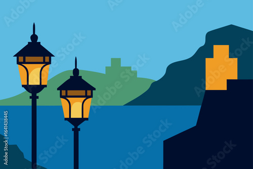 old street lamp