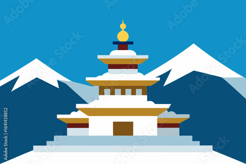 buddhist temple in the sky