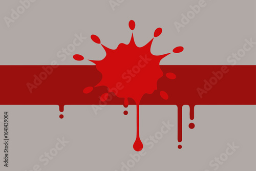 red ink blot