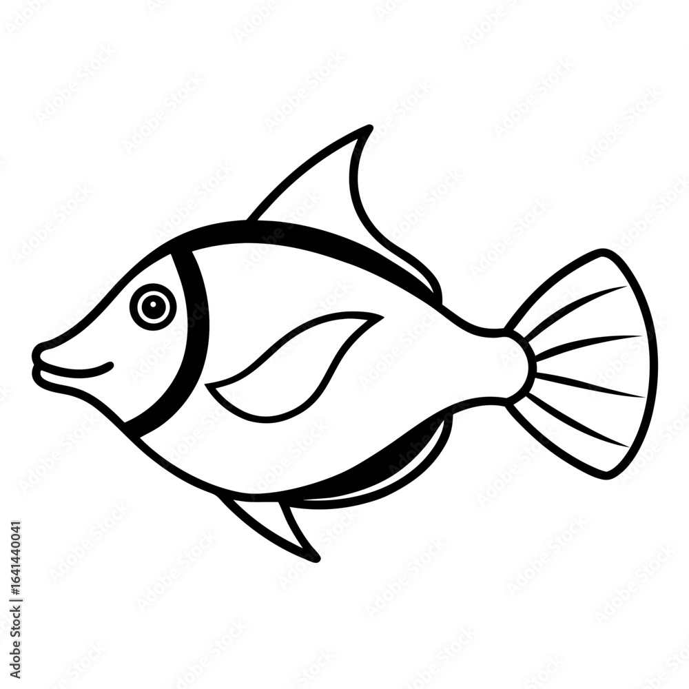 Obraz premium vector illustration of fish