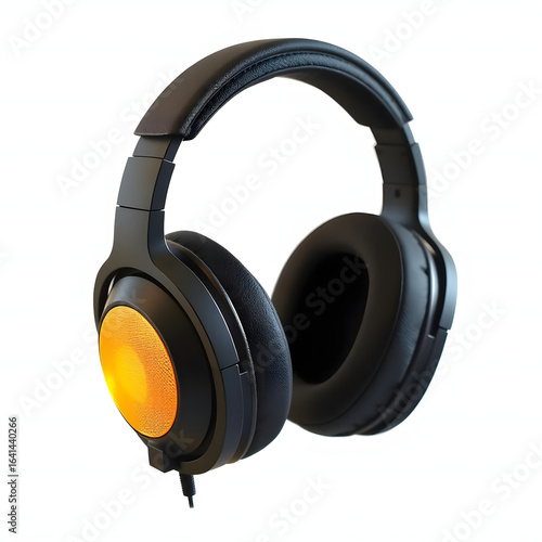 headphones on white background