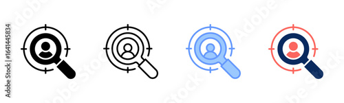 Focus Lens icon sheet multiple style collection