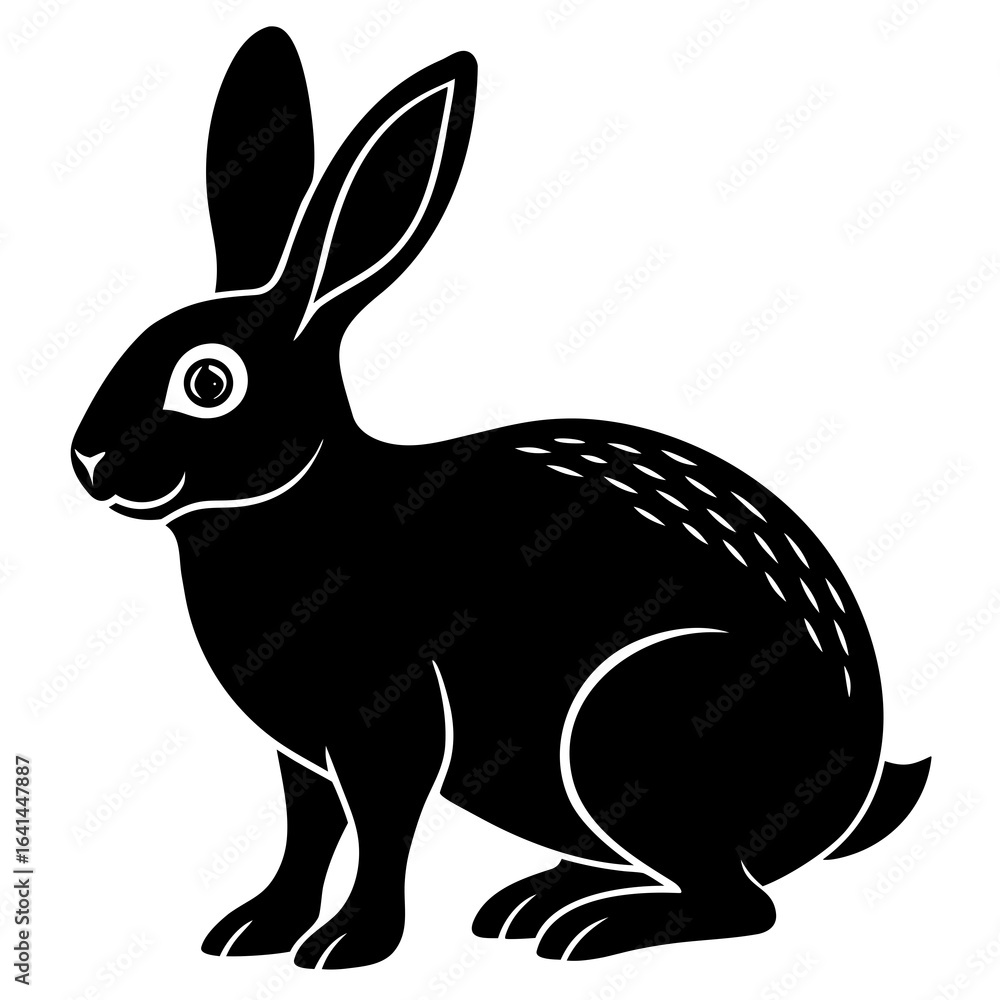 Obraz premium vector illustration of a bunny