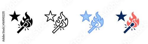 Ignite Potential icon set multiple style collection
