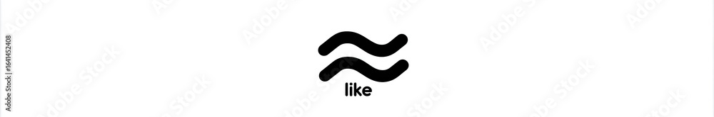 Fototapeta premium Double wavy lines