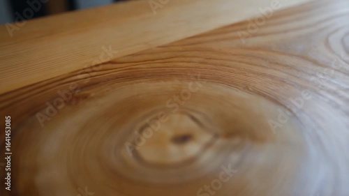 Stunning Wood Grain Close-Up: Knots, Rings, and Natural Beauty