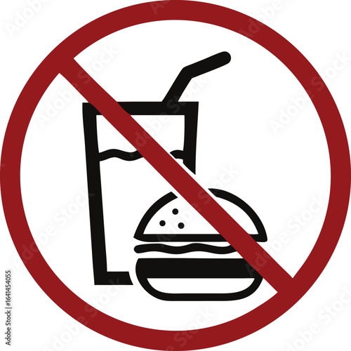Isolated sign outside food and drinks is not allowed for the cleanliness and quality control of our restaurant, food court, and eateries.
