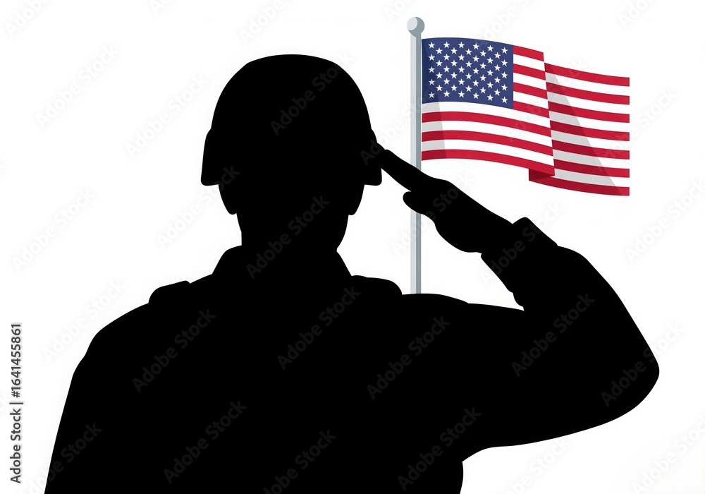 Naklejka premium Happy Veterans Day concept background. Illustration of Happy Veterans Day vector concept background for web design. USA flag, US flag, white background. High quality photo