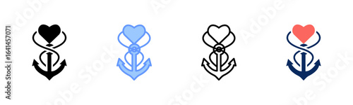 Anchors Of Belief icon set multiple style collection