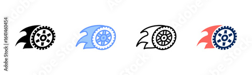 Driven By Belief icon set multiple style collection