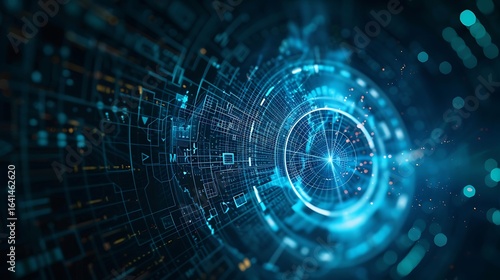 blue technology background