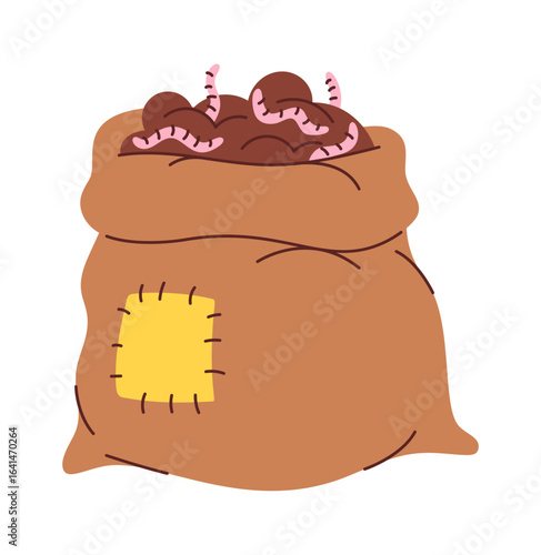 Composting soil manure in bag