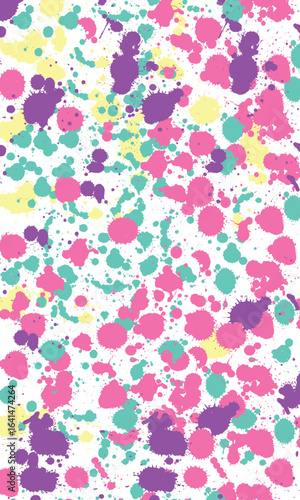 Colorful paint splatter vector background