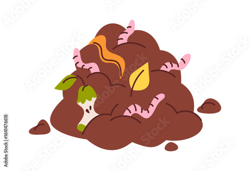 Compost pile nutritious organic material
