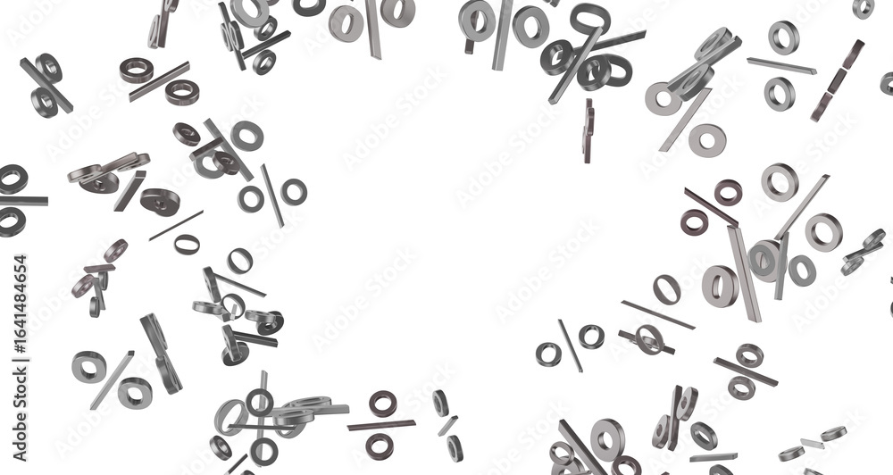 Obraz premium percent shopping digital in 3d. transparent PNG