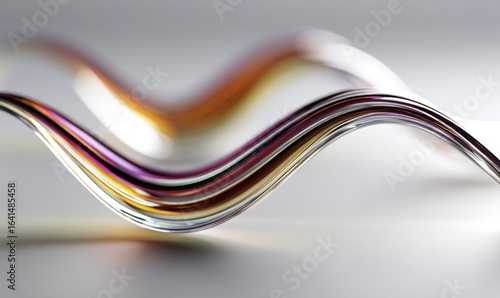 Abstract wavy glass forms
