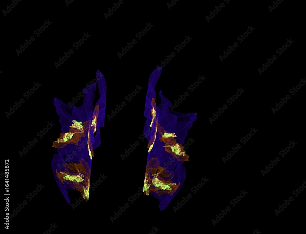 Obraz premium Imaginatory fractal abstract background Image