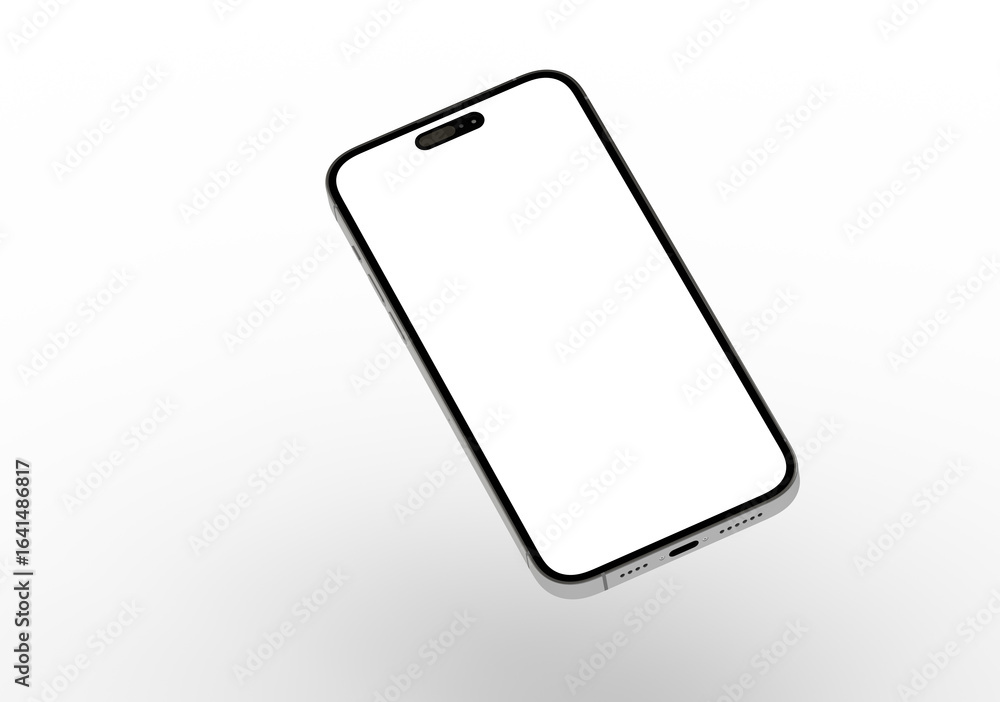 High-quality stock photo of a modern smartphone with a blank screen, ideal for app presentations or website mockups. High-quality stock photo of a modern smartphone with a blank screen, ideal for app presentations or website mockups.