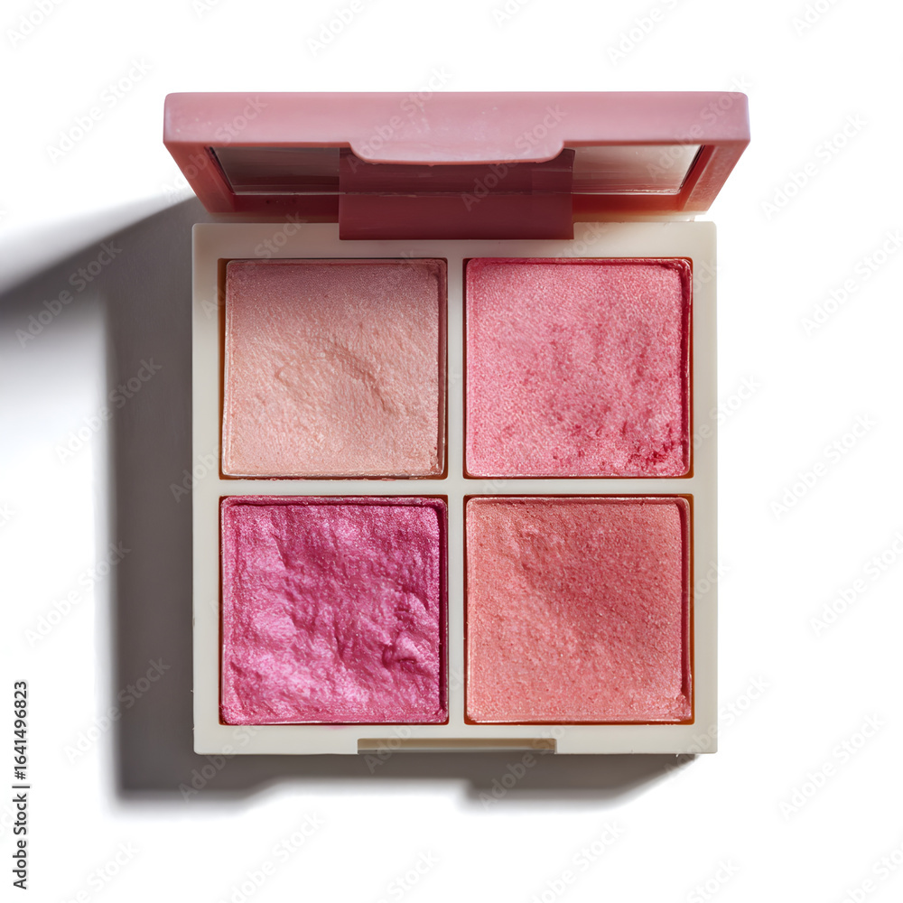 Fototapeta premium Four shades of pink and coral blush palette
