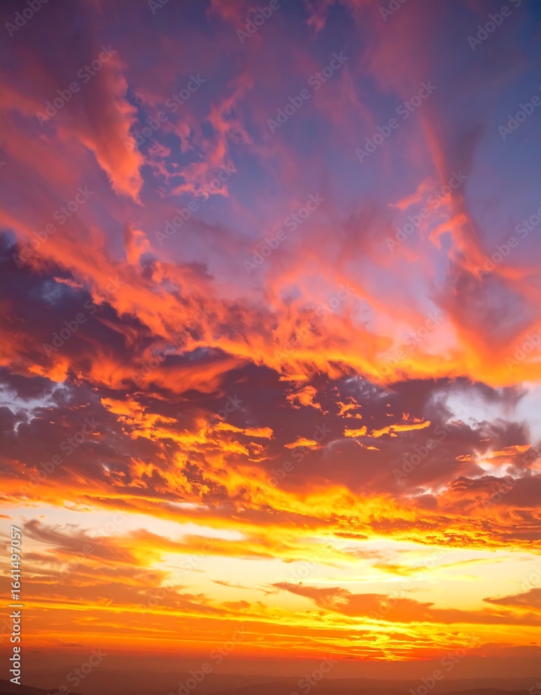 Obraz premium Dramatic sunset sky