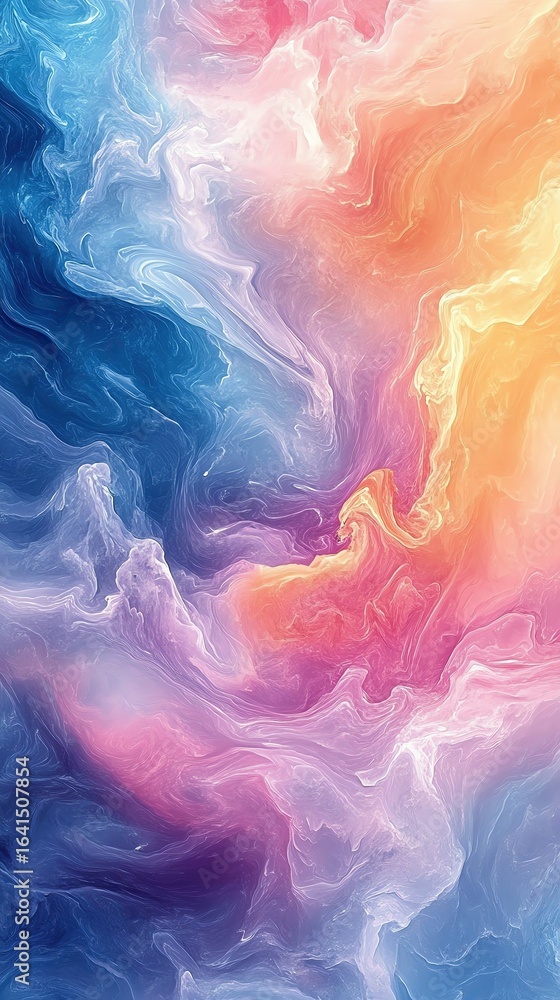 Fototapeta premium Colorful abstract digital swirl background texture