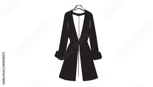 black and white coat hanger